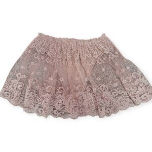 Marilyn Monroe by Warner Women's Vintage 90s Lace Skirt Thong Combo Medium